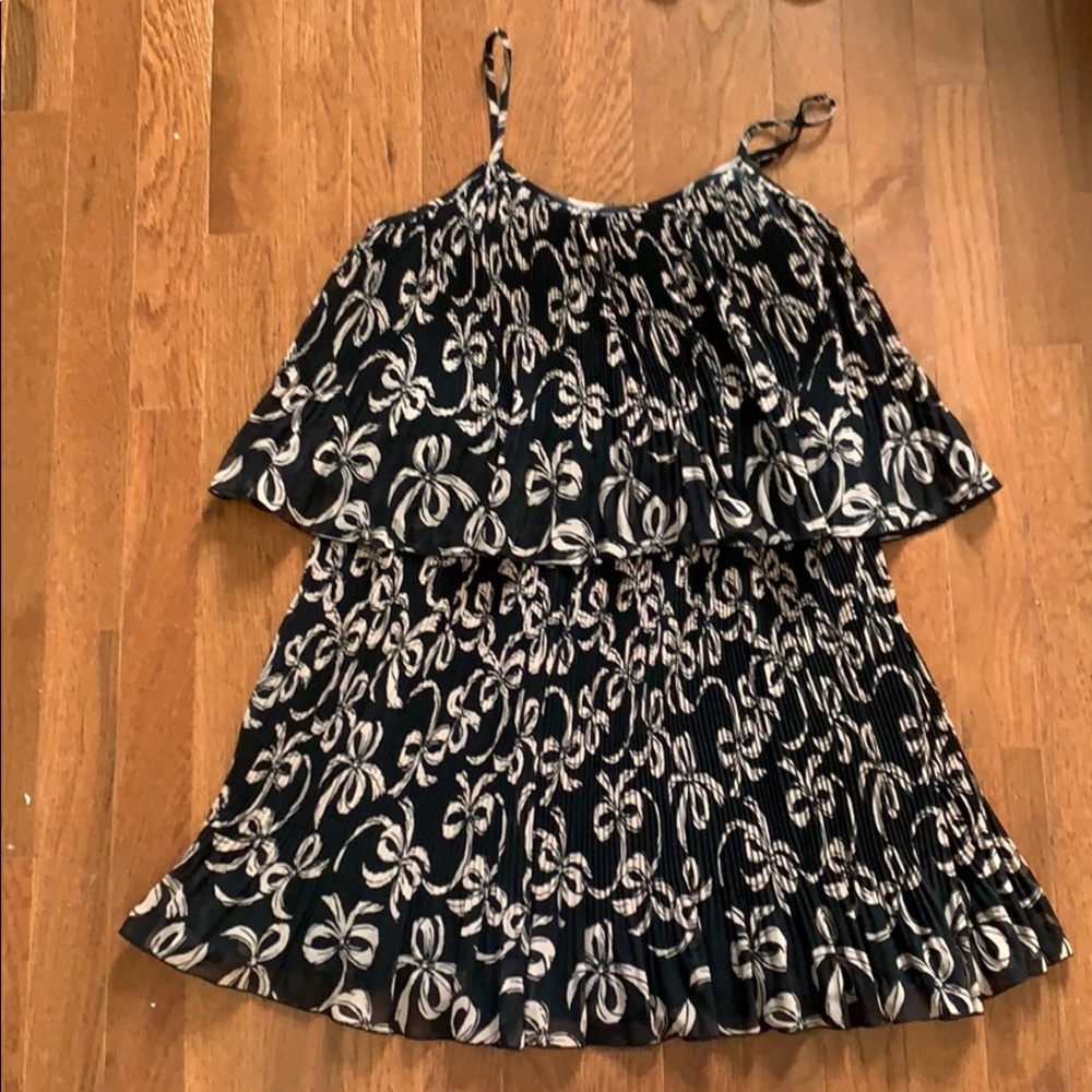 Pleated tiered dress